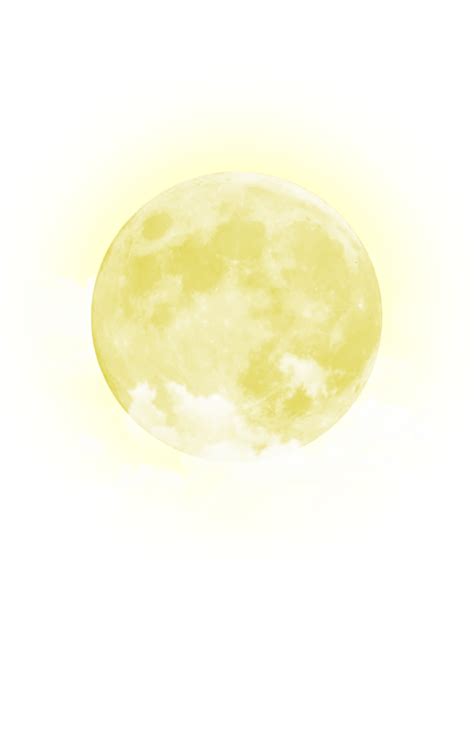 Yellow Moon With Cloud Png Total Png Free Stock Photos