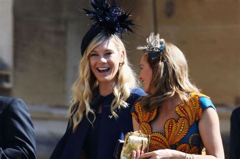 prince harry s ex girlfriend chelsy davy arrives at the royal wedding