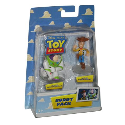 Disney Pixar Toy Story Buzz Lightyear And Woody Buddy Pack Figure Set