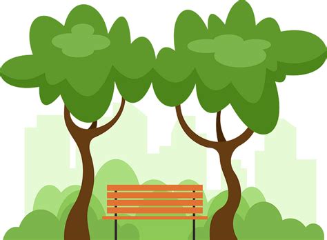Bench Between Two Trees Clipart Free Download Transparent Png Creazilla