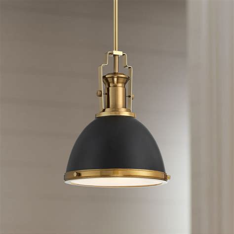 Possini Euro Design Black Burnished Brass Mini Pendant Light 9 34