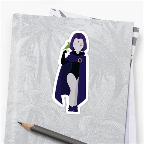 Raven And Beast Boy Sticker By Beckahbug Redbubble