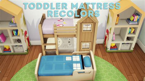 Lana Cc Finds Separated Toddler Bunk Bed Mattresses Симс 4 Симс