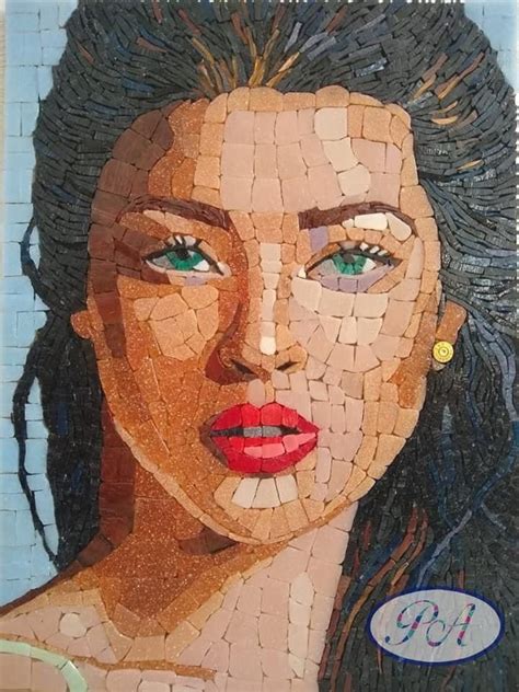 Pin By Sue Roberts On Mosaic Faces Mosaic Art Mosaic Portrait