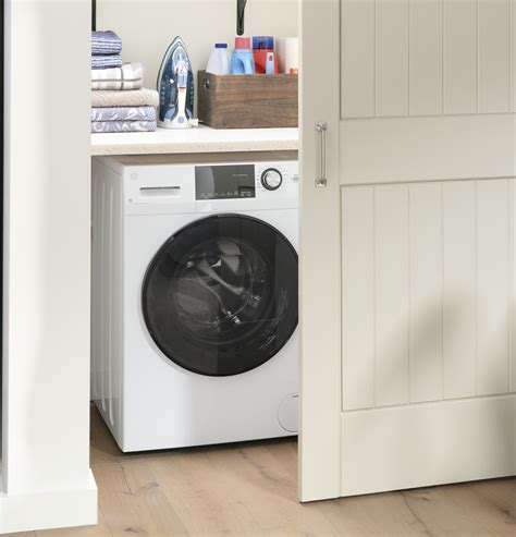 This ge washer dryer combo can fit in the smallest spaces whether or not you have a separate laundry room. GE® 24" 2.4 cu. ft.Capacity Front Load Washer/Condenser ...