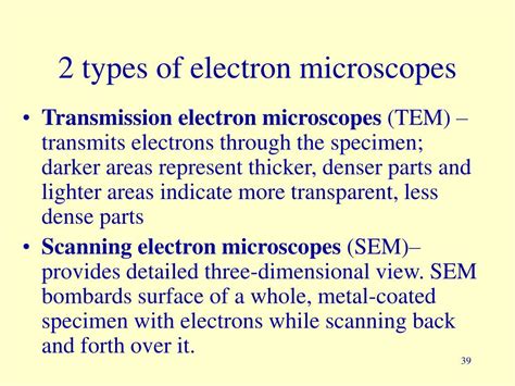 2 Types Of Electron Microscopes Micropedia