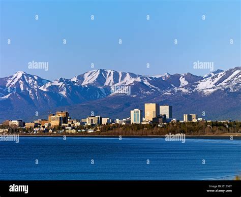 Anchorage Alaska The Largest City In The State Stock Photo Alamy