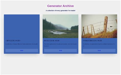 Generator Archive