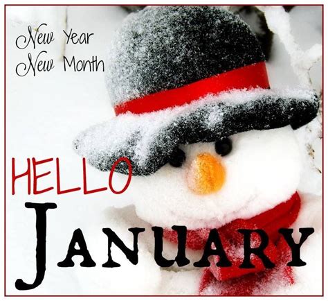 January Hello January Hello January Merry Christmas And Happy New
