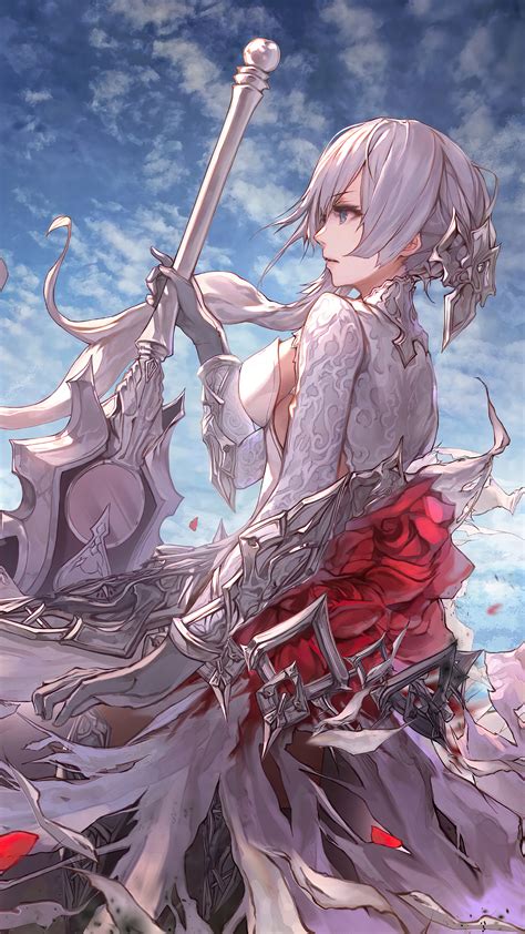 329889 Anime Beautiful Girl Warrior Sword Fantasy