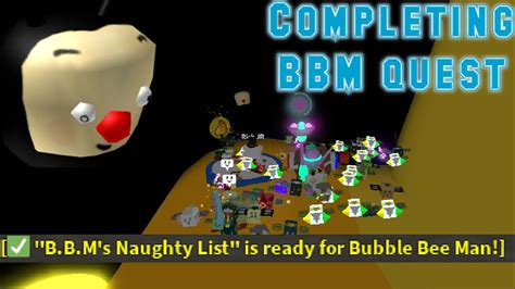 completing the bubble bee man quest roblox bee swarm simulator youtube