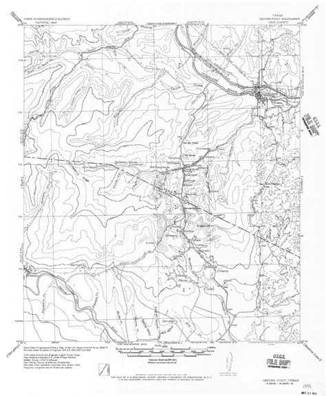 Center Point Texas 1956 Usgs Old Topo Map Reprint 15x15 Tx Quad