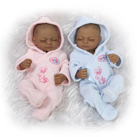 10 Inch African American Baby Doll Black Girl Full Silicone Body Reborn
