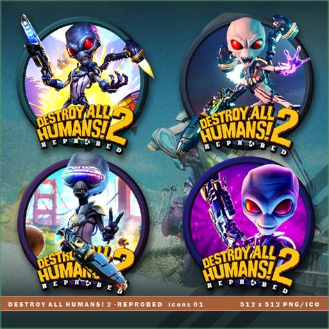 Destroy All Humans 2 Reprobed Icons By Brokennoah On Deviantart