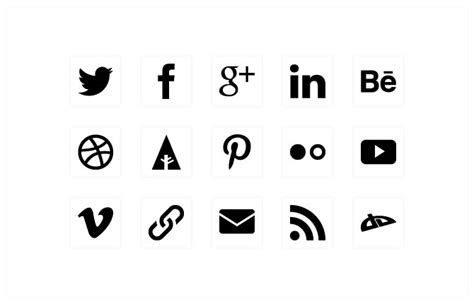 Social Media Icon Font 24151 Free Icons Library