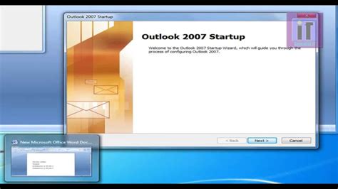 How To Configure Microsoft Office Outlook 2007 Youtube