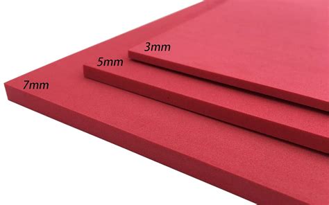 Eva Foam Sheet Craft Sheet Thickness 3mm 5mm 7mm Red 8 Color For Cosplay Project Diy（9 6 ×9 6 8