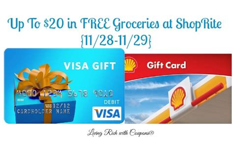 Shoprite has a new gift card promotion this week offering $10 off your next shopping order when spending $50 on select gift cards. Hot! ShopRite Giftcard Deal - Up To $20 in FREE Groceries ...