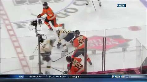 Adam Mcquaid Fights Nick Schultz After Hit On Paille 11015 60fps