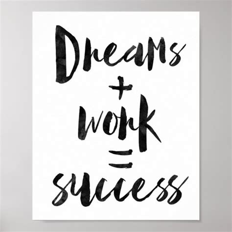 Dreams Work Success Poster