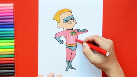 How To Draw Dash Parr The Incredibles Youtube