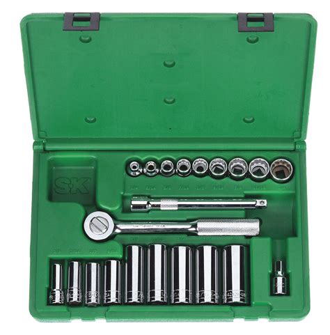 Sk Professional Tools Drive Sae Chrome Socket Wrench Set Number Of