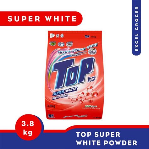 Top Super White Detergent Powder 38kg Red Shopee Malaysia