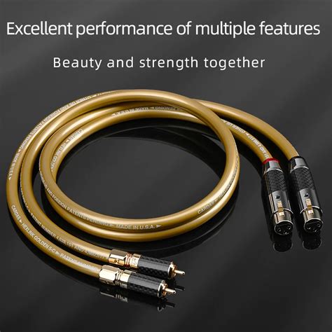 ATAUDIO 1 Pair 2RCA To 2 XLR Audio Cable HIFI OFC Core 2 RCA Male To