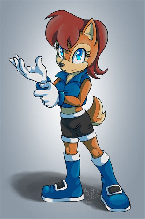 Commission Sally Acorn By Carriepika On Deviantart