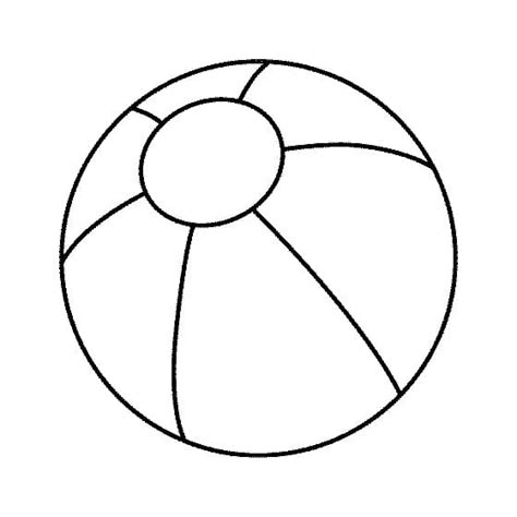 Free Beach Ball Coloring Page Free Printable Coloring Pages For Kids
