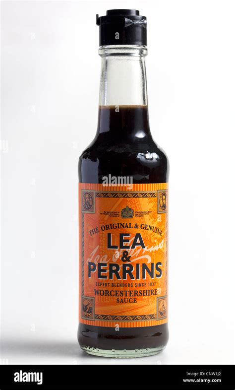 Bottle Of Lea And Perrins Worcestershire Sauce Stock Photo Alamy