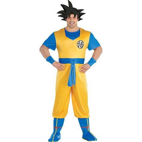 Party City Dragon Ball Z Goku Costume Adult Plus Size Video Game Saiyan