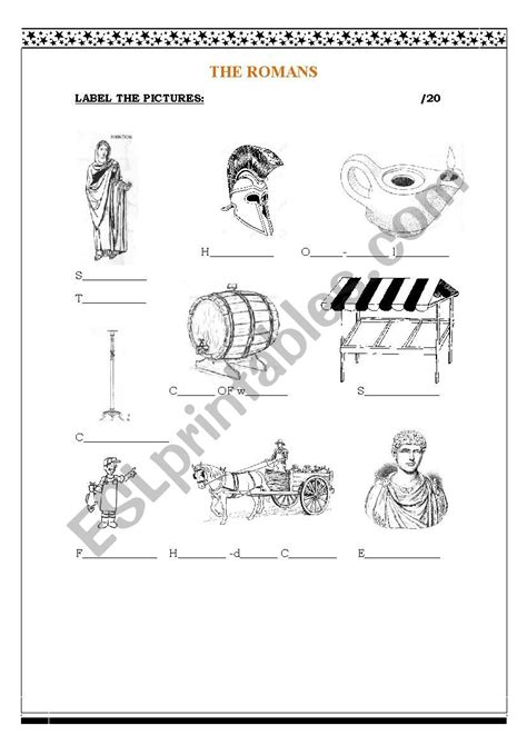 The Romans Worksheet