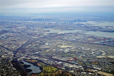 Aerial View Of The New Jersey Turnpike And Newark Liberty International
