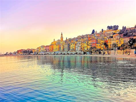 Menton Beautiful Charm Village On The French Riviera In The South Of