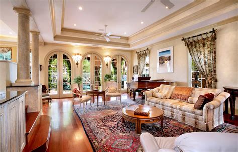 Wallpaper House Style Sofa Interior Mansion Living Room Images For