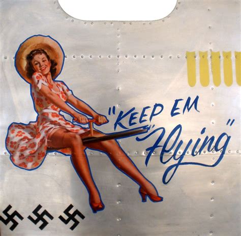 Nose Art Panel Pin Up Girl Wwii Aviation B 17 Flying Fortress Nap