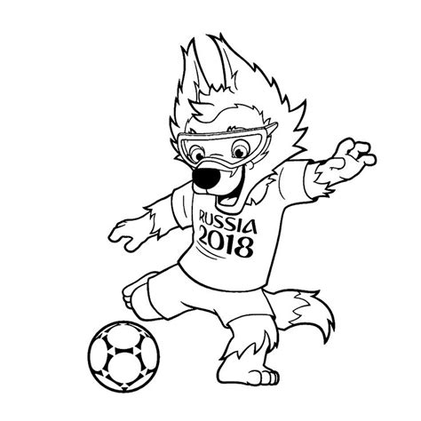 Leuk voor kids kleurplaatZabivaka Komt dat schot! Voetbal