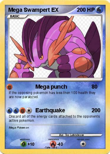 Pokémon Mega Swampert Ex 15 15 Mega Punch My Pokemon Card
