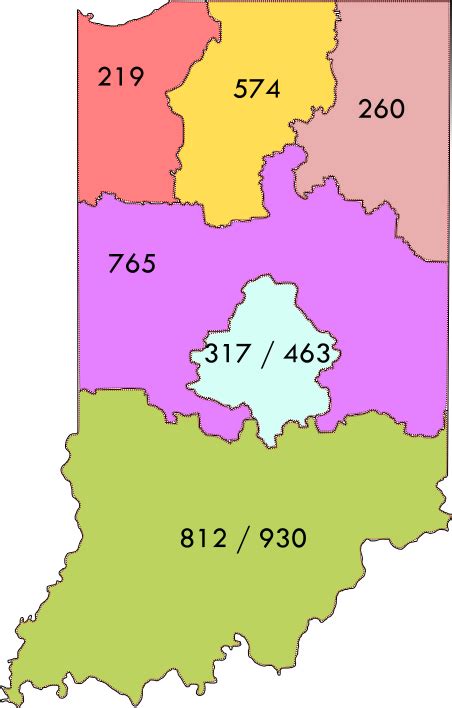 Area Codes 317 And 463 Wikipedia