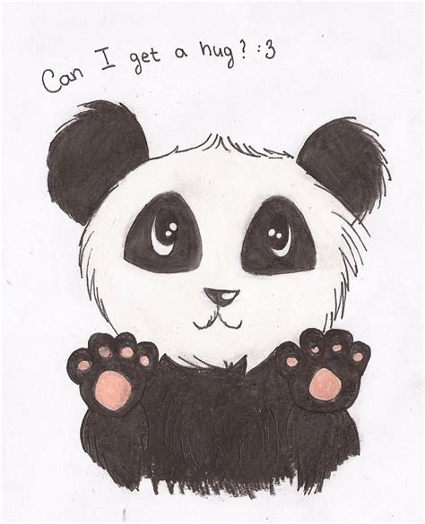Anime Cute Drawings Of Pandas Canvas Point