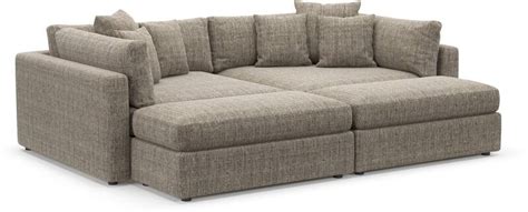 Haven 2 Piece Media Sofa And 2 Ottomans Value City Furniture