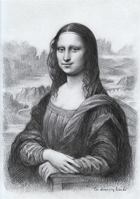 Artist The Drawing Hands Italian Mona Lisa D Apres A Tribute To