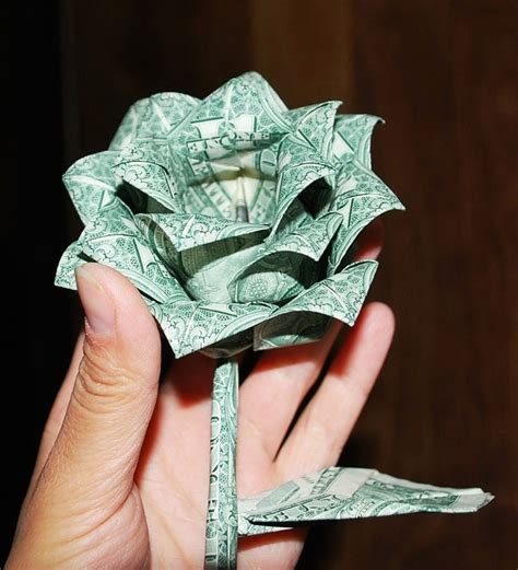 Money Rose Money Flower Origami Rose Dollar By Artenjoyment