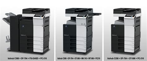 Increase the scope of mfp functionality. bizhub C368/C308/C258 Product Overview