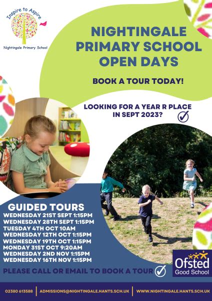 September 2023 Year R Admissions Nightingale Primary School