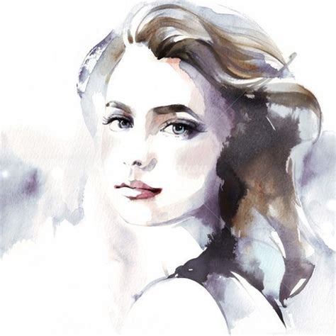 Focus On You Watercolor Face Watercolor Art Face Fashion