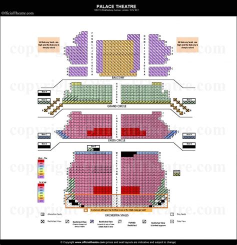 London Theatre Seating Plan Seating Plan Seating Charts Theater Seating