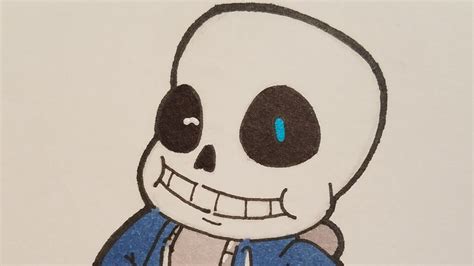 How To Draw Sans From Undertale Speed Draw Youtube