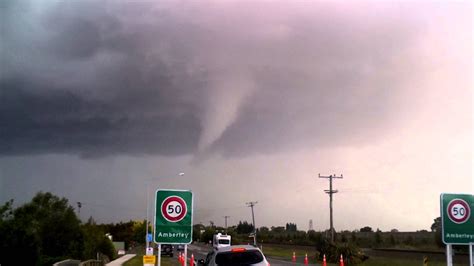 Tornado Forming Over Amberley Canterbury Feb 2014 Youtube